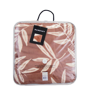 Hakea Ultra Plush Bambury Blanket - Woodrose.