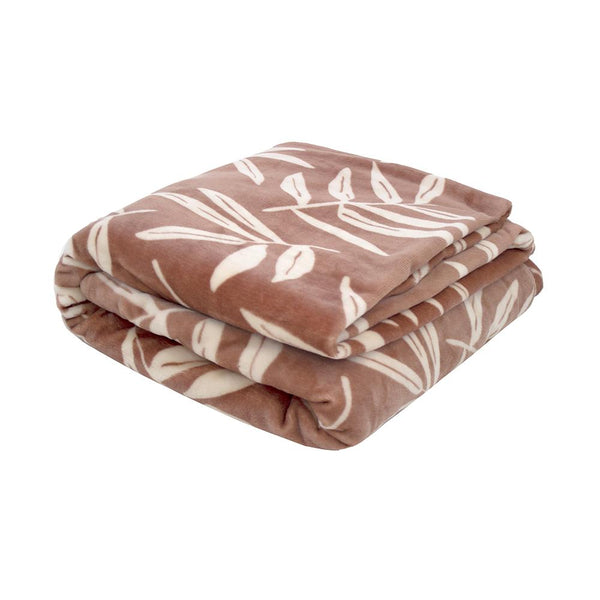 Hakea Ultra Plush Bambury Blanket - Woodrose.