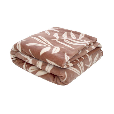 Hakea Ultra Plush Woodrose Bambury Blanket