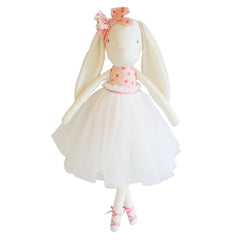 Bronte Bunny 48cm Pink & Ivory Ballet Doll