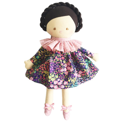 Baby Coco Liberty Navy Floral Girls small 26cm Toy Doll