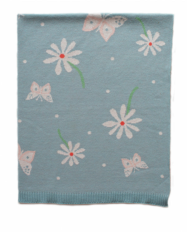 Enchanted Cotton Knit Baby Blanket Indus Design