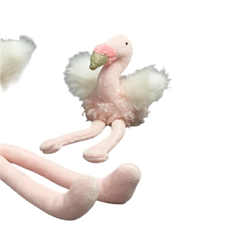 Pink Flamingo Plush Baby Girls Rattle