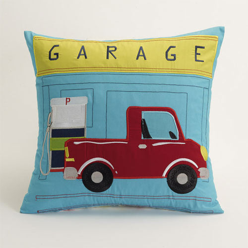 Traffic Jam Filled Truck Boys Bedroom Decorator Cushion