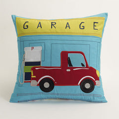 Traffic Jam Filled Truck Boys Bedroom Decorator Cushion