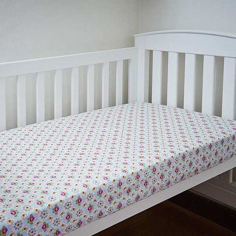 Stella Floral Fitted Cot Sheet